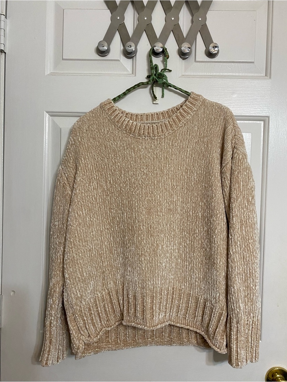 Cynthia Rowley Cozy Chenille Crewneck Sweater - Cream